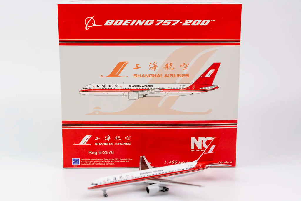 NG Models Shanghai Airlines Boeing 757-200 B-2876