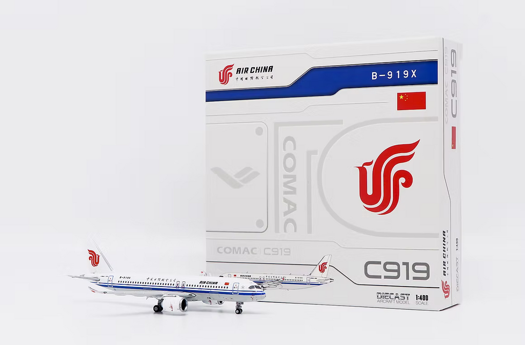 JC Wings 中國國際航空 C919 國產客機 B-919X 1:400 飛機合金模型