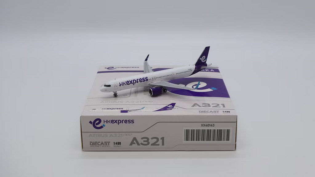 JC Wings 香港快運航空（HK Express）空中巴士 A321neo B-KKA 1:400 飛機合金模型