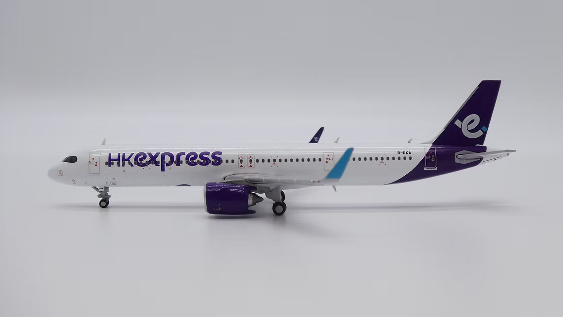 JC Wings 香港快運航空（HK Express）空中巴士 A321neo B-KKA 1:400 飛機合金模型