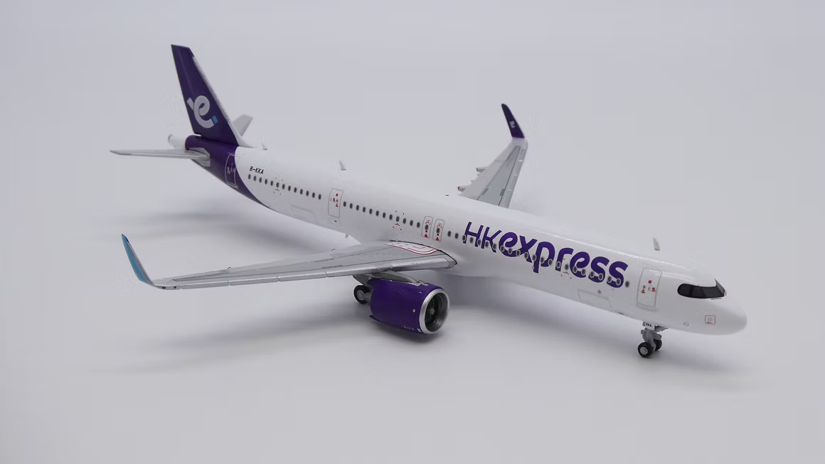 JC Wings 香港快運航空（HK Express）空中巴士 A321neo B-KKA 1:400 飛機合金模型