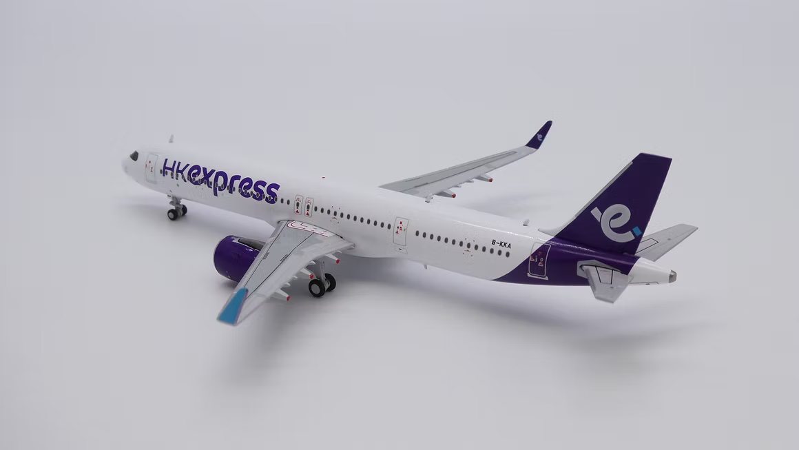 JC Wings 香港快運航空（HK Express）空中巴士 A321neo B-KKA 1:400 飛機合金模型