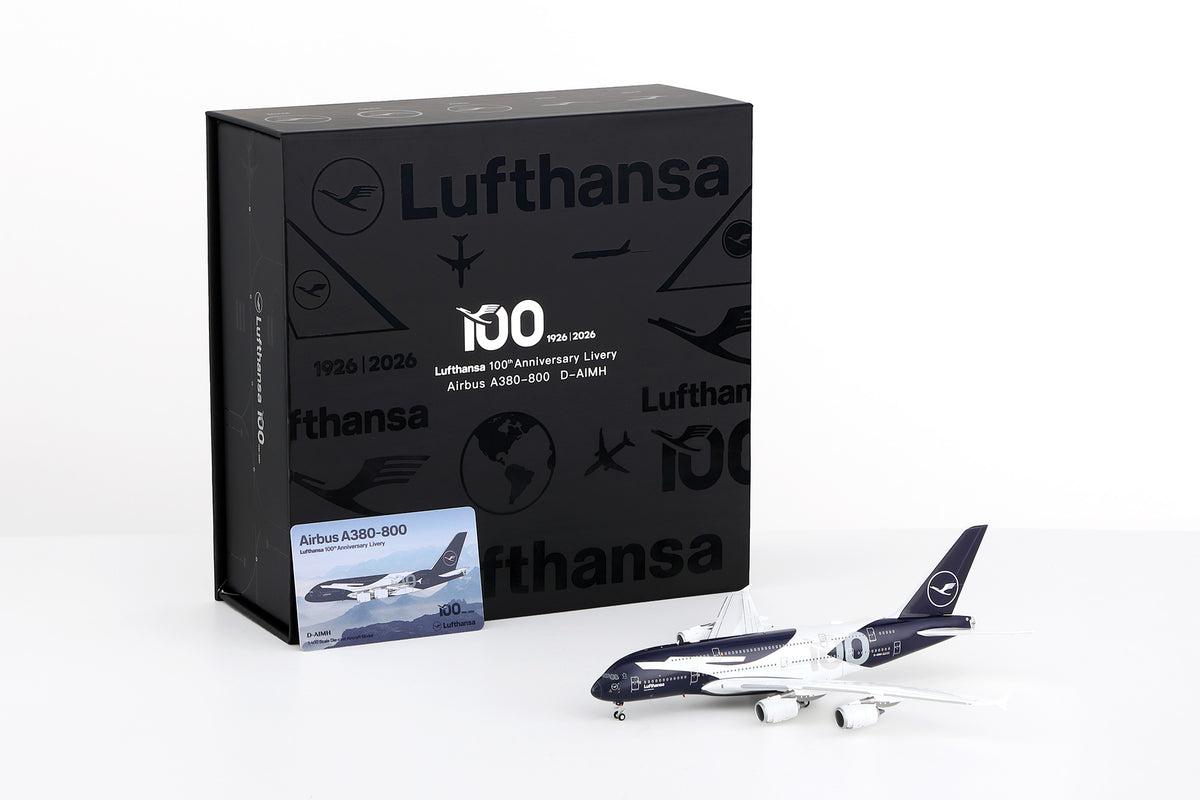 HX Models Lufthansa Airbus A380 D-AIMH 100th Anniversary Livery