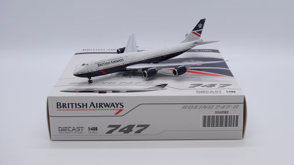 JC Wings 英國航空「Landor 復古幻想塗裝」波音 B747-8i G-LNBA 1:400 飛機合金模型
