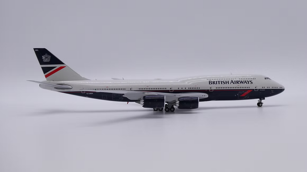 JC Wings 英國航空「Landor 復古幻想塗裝」波音 B747-8i G-LNBA 1:400 飛機合金模型