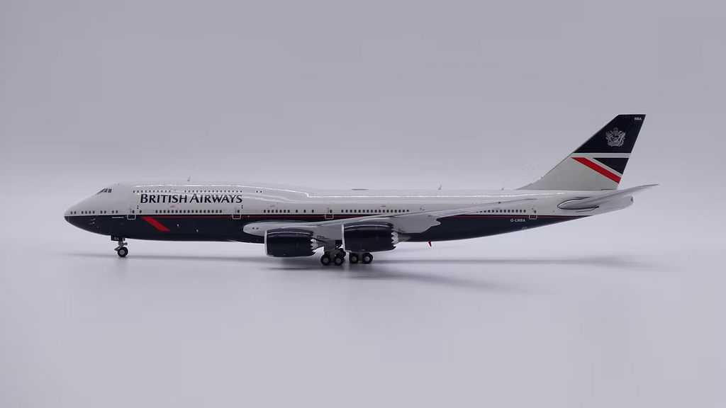 JC Wings 英國航空「Landor 復古幻想塗裝」波音 B747-8i G-LNBA 1:400 飛機合金模型