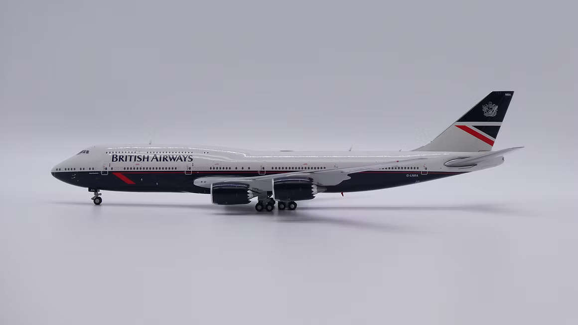 JC Wings 英國航空「Landor 復古幻想塗裝」波音 B747-8i G-LNBA 1:400 飛機合金模型