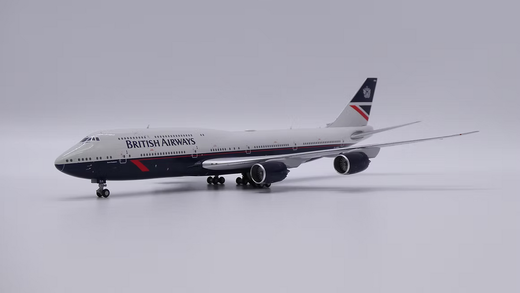JC Wings 英國航空「Landor 復古幻想塗裝」波音 B747-8i G-LNBA 1:400 飛機合金模型