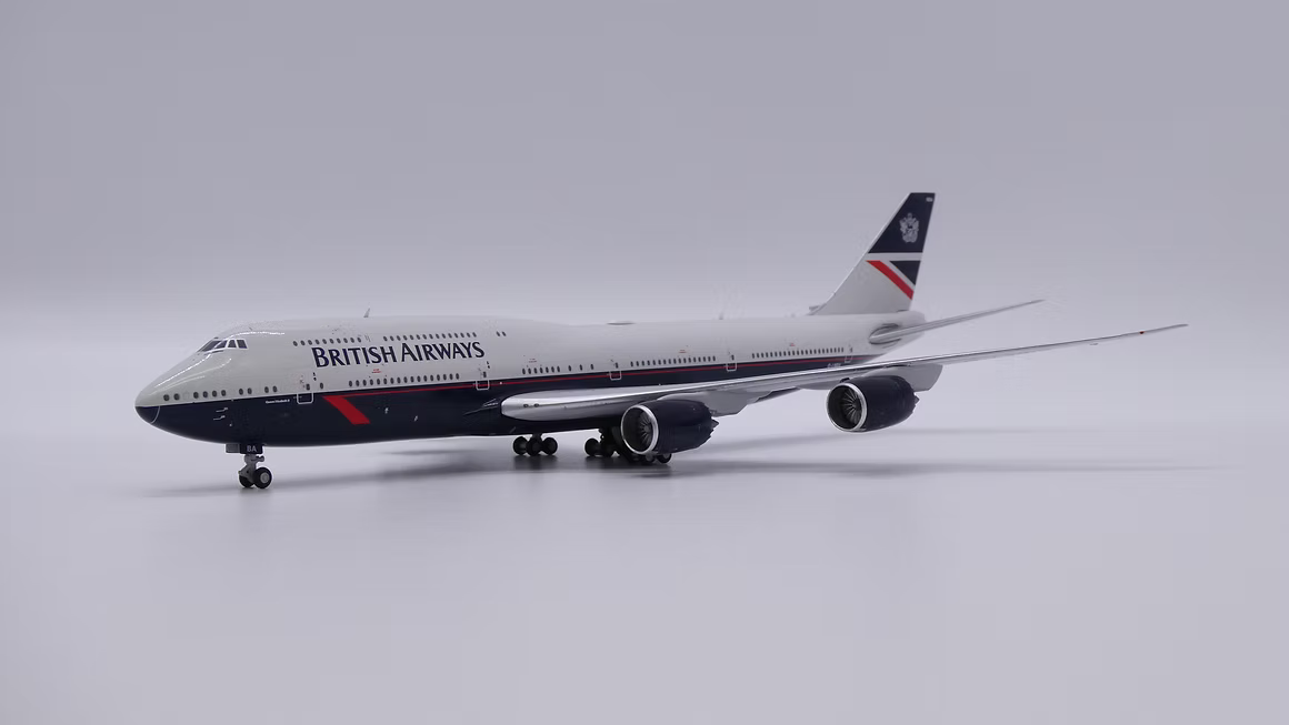 JC Wings 英國航空「Landor 復古幻想塗裝」波音 B747-8i G-LNBA 1:400 飛機合金模型