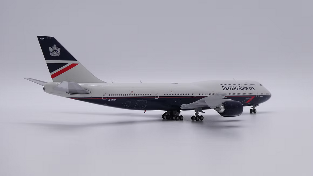 JC Wings 英國航空「Landor 復古幻想塗裝」波音 B747-8i G-LNBA 1:400 飛機合金模型