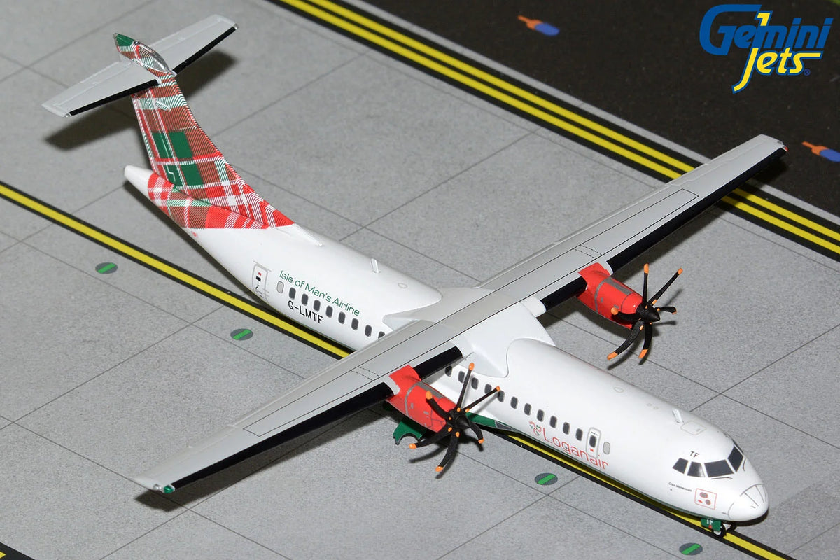 GeminiJets Loganair ATR 72-600 G-LMTF (Green Livery) 1/400 Aircraft Scale Model