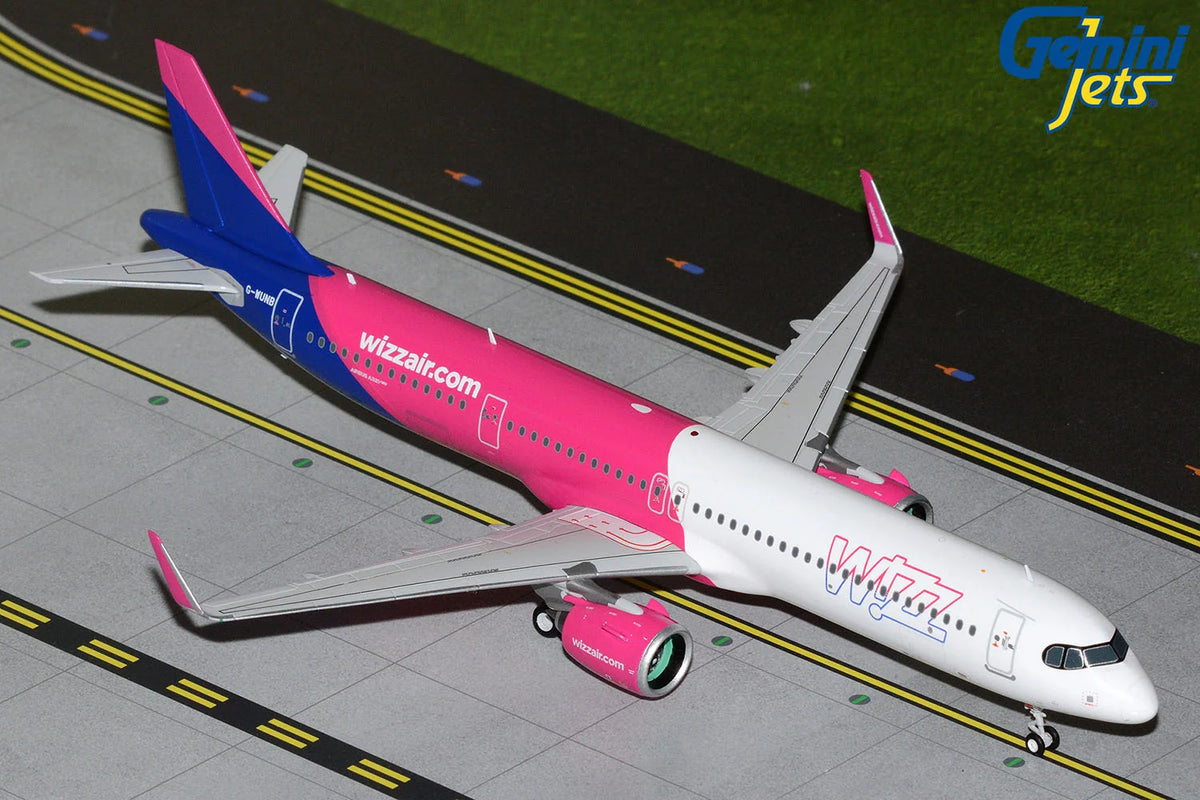 GeminiJets Wizz Air UK Airbus A321neo G-WUNB 1/400 Aircraft Scale Model