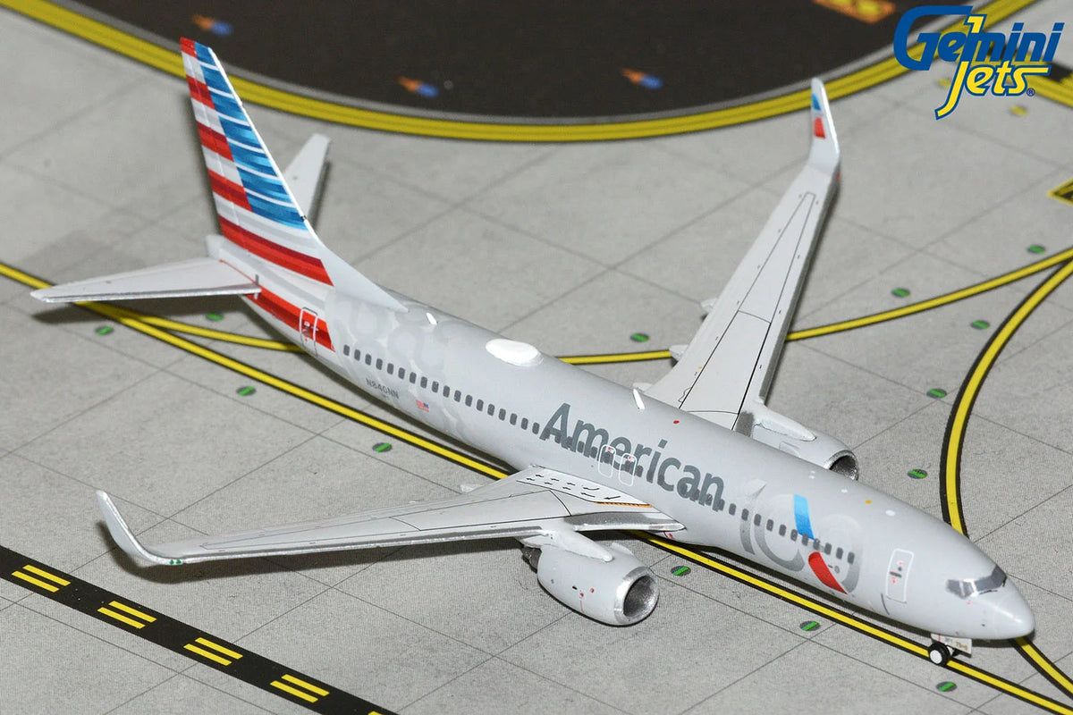 GeminiJets American Airlines Boeing B737-800W N840NN "100" Centennial Livery 1/400 Scale