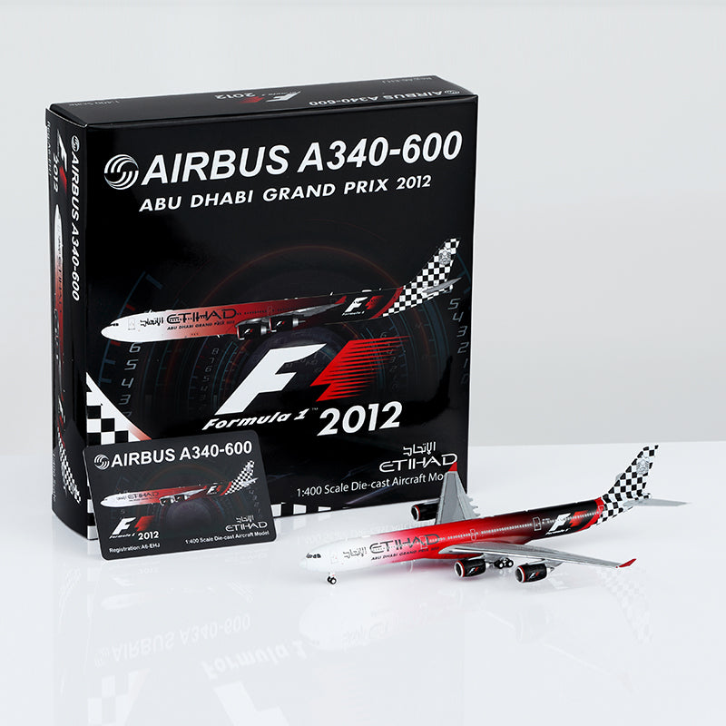 1/400 阿聯酋航空 A340-642 A6-EHJ「2012 年阿布達比大獎賽」標準版