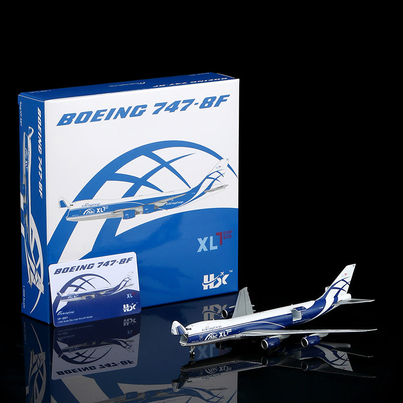 HX Models 1/400 Air Bridge Cargo B747-8F VP-BBY Scale Model