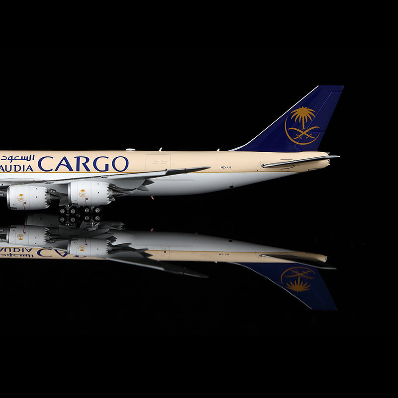 HX Models Saudi Arabian Airlines Cargo B747-8F HZ-AI3 "Flaps Down" Scale Model