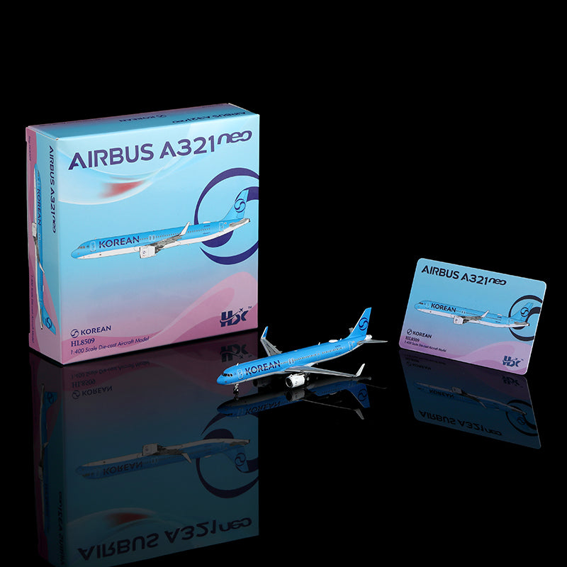 HX Models 1/400 KOREAN Airbus A321 HL8509 New Livery Scale Model