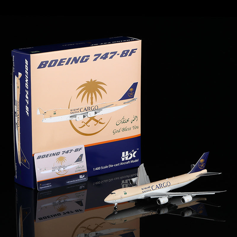 HX Models 沙烏地阿拉伯航空貨運 B747-8F HZ-AI4「襟翼放下」比例模型