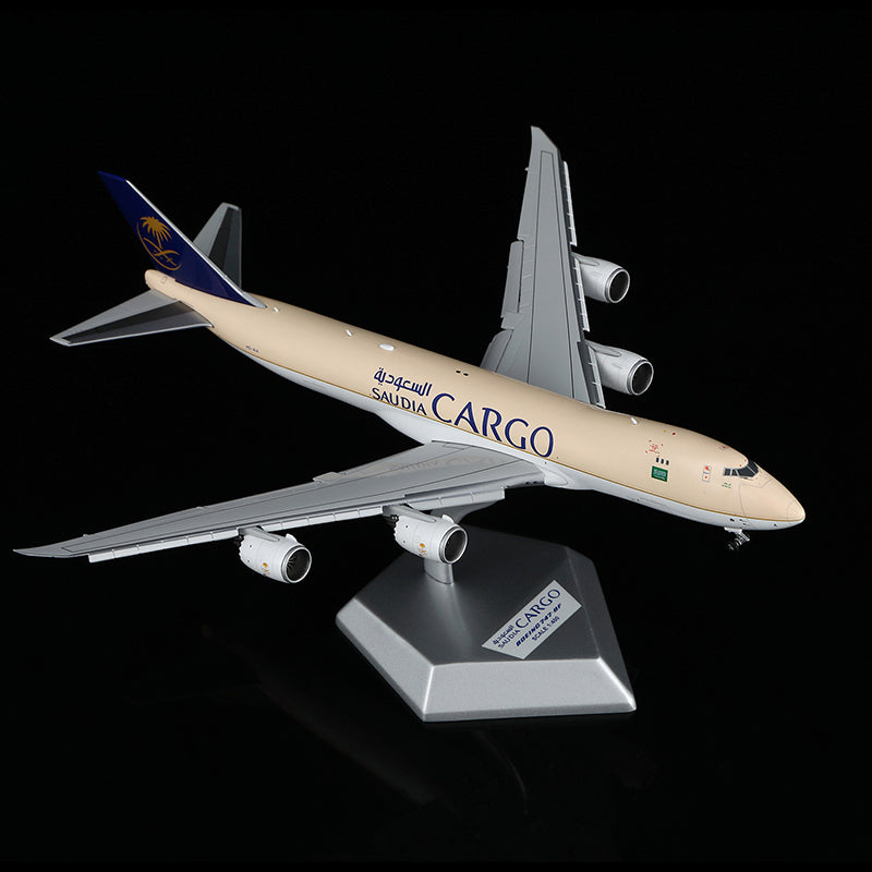 HX Models Saudi Arabian Airlines Cargo B747-8F HZ-AI3 "Flaps Down" Scale Model