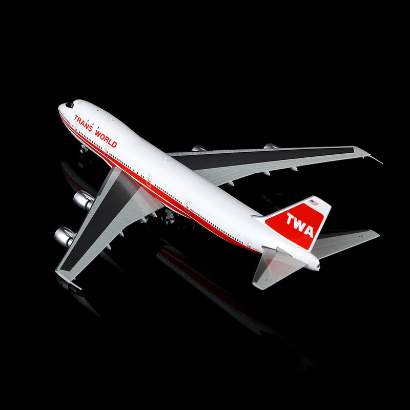 HX Models 1/400 全球航空 B747-100 N93107 比例模型