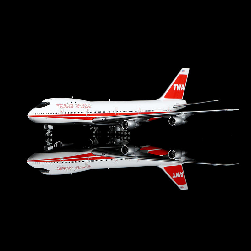 HX Models 1/400 全球航空 B747-100 N53111 比例模型