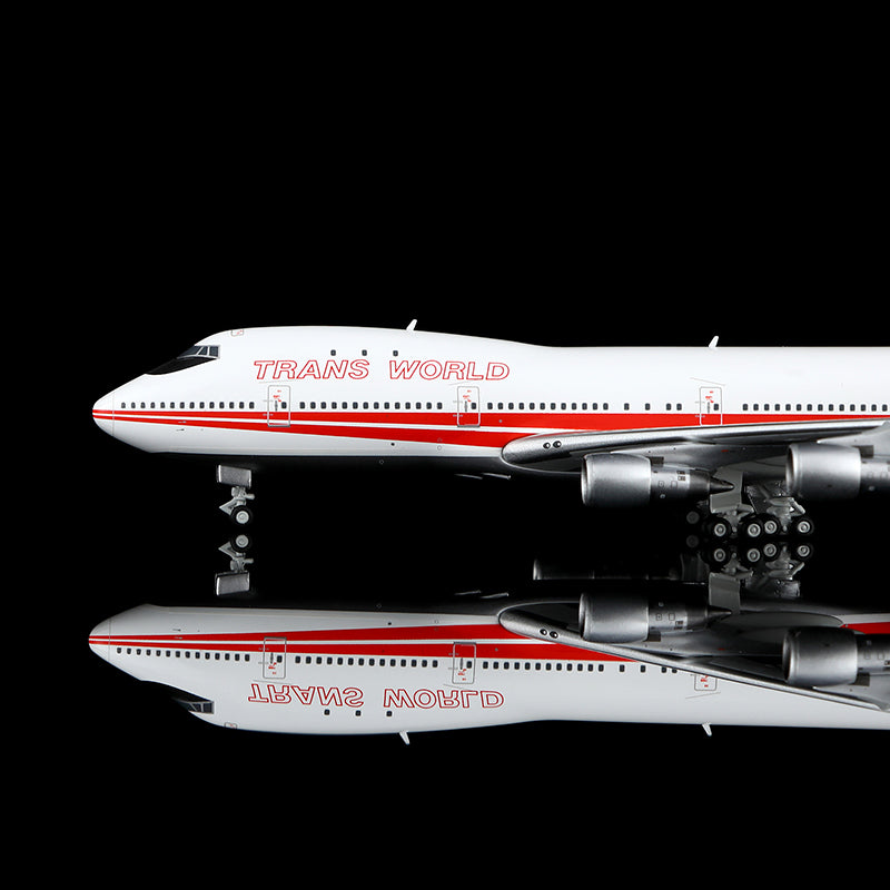 HX Models 1/400 全球航空 B747-100 N53111 比例模型