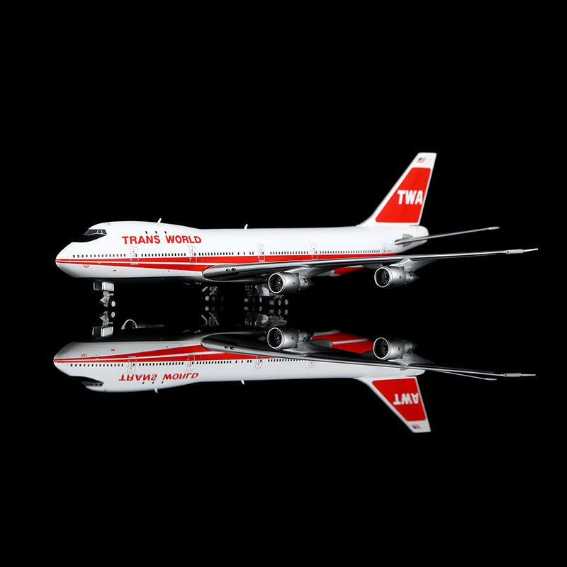HX Models 1/400 全球航空 B747-100 N93107 比例模型