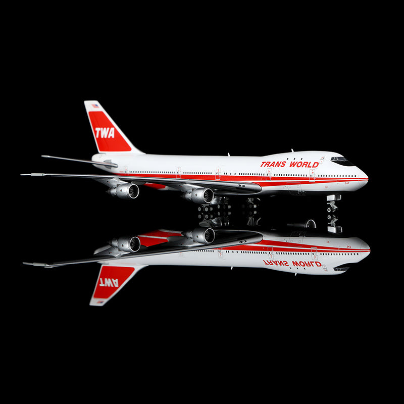 HX Models 1/400 全球航空 B747-100 N93107 比例模型