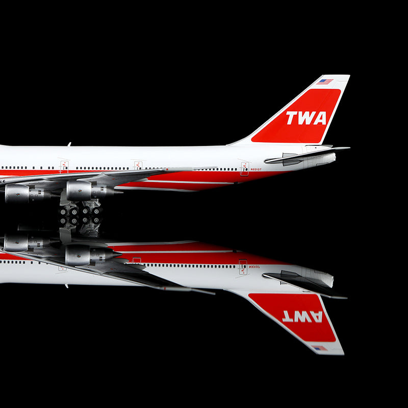 HX Models 1/400 全球航空 B747-100 N93107 比例模型