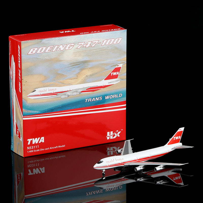 HX Models 1/400 全球航空 B747-100 N53111 比例模型