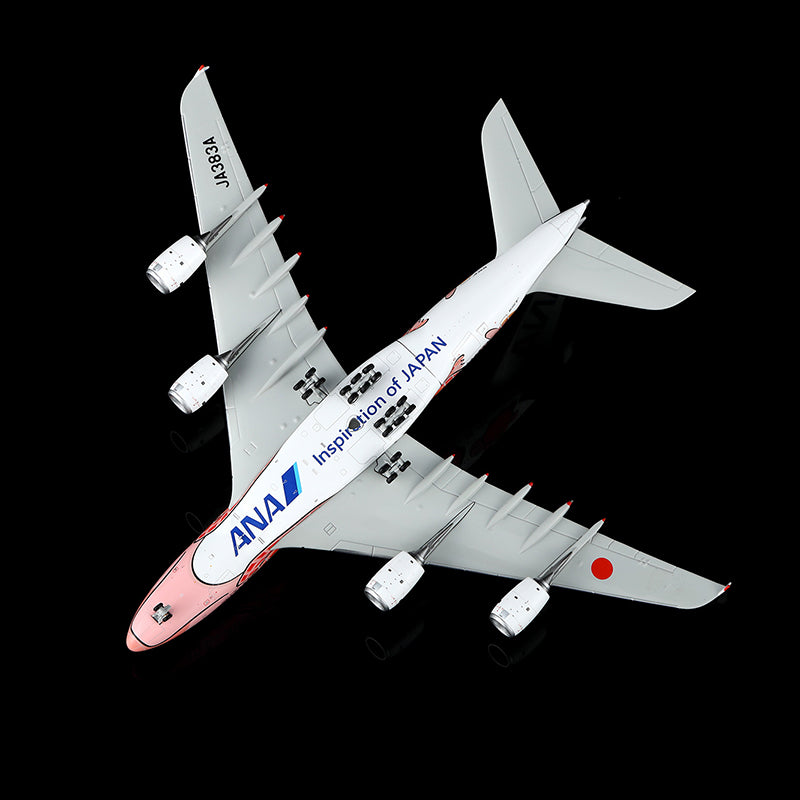 HX Models 1/400 ANA A380  "Flying Honu-Lani（Orange Turtle) JA383A Scale Model