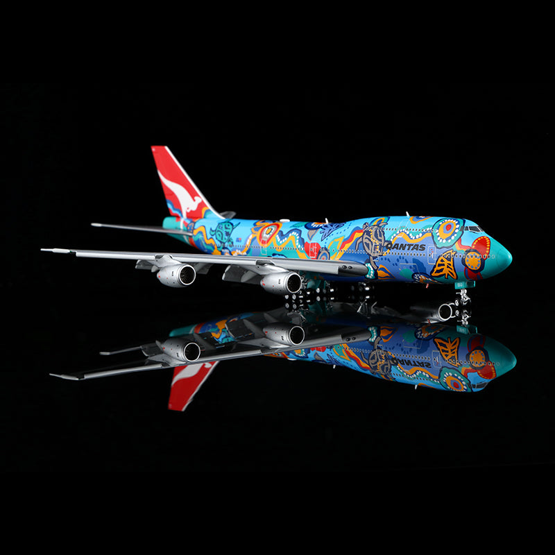Qantas B747-300  "Nalanji Dreanming""Flaps Down"VH-EBU