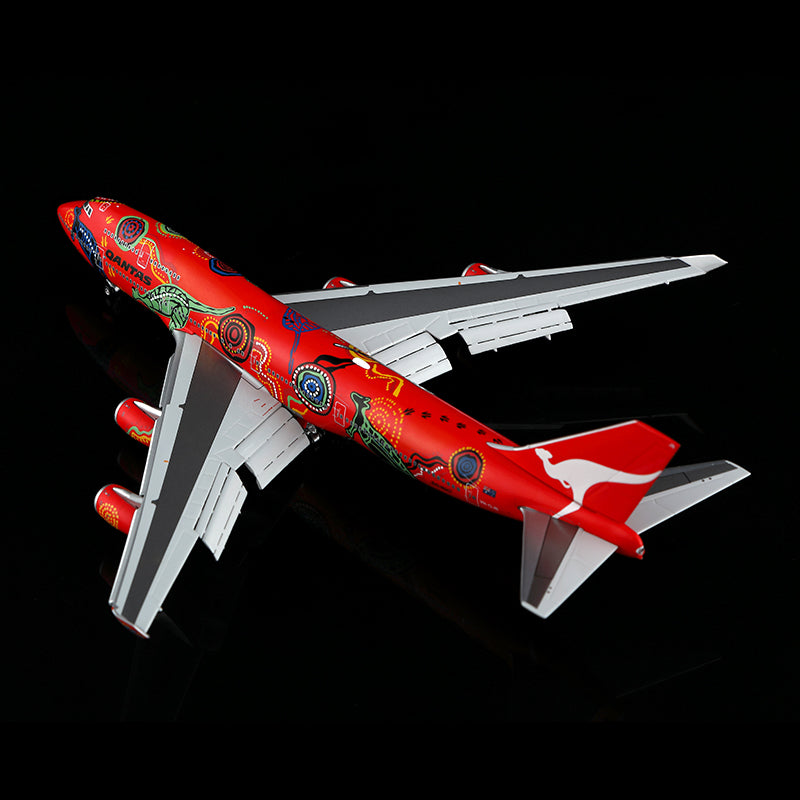Qantas B747-400 "Wunala Dreaming""Flaps Down" VH-OJB
