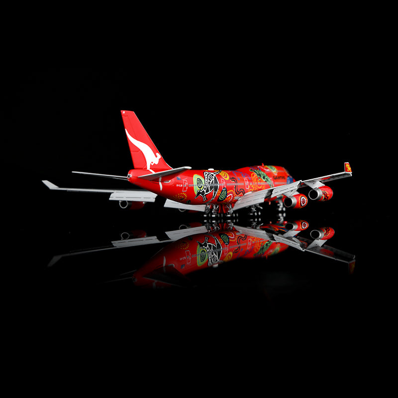 Qantas B747-400 "Wunala Dreaming""Flaps Down" VH-OJB