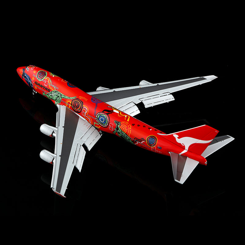 Qantas B747-400 "Wunala Dreaming""Flaps Down"VH-OEJ
