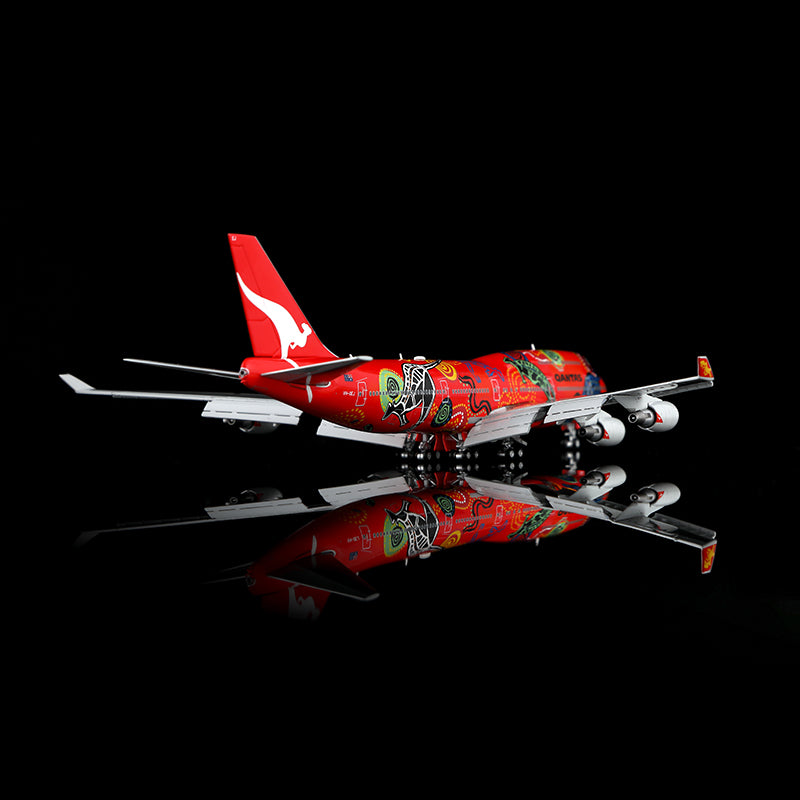 Qantas B747-400 "Wunala Dreaming""Flaps Down"VH-OEJ