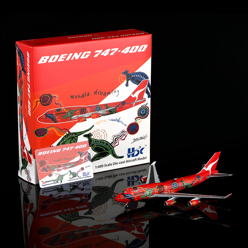 Qantas B747-400 "Wunala Dreaming" VH-OJB