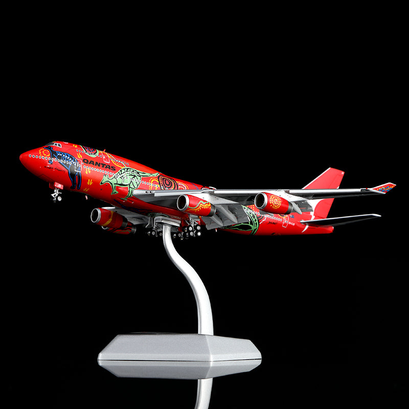 Qantas B747-400 "Wunala Dreaming""Flaps Down" VH-OJB