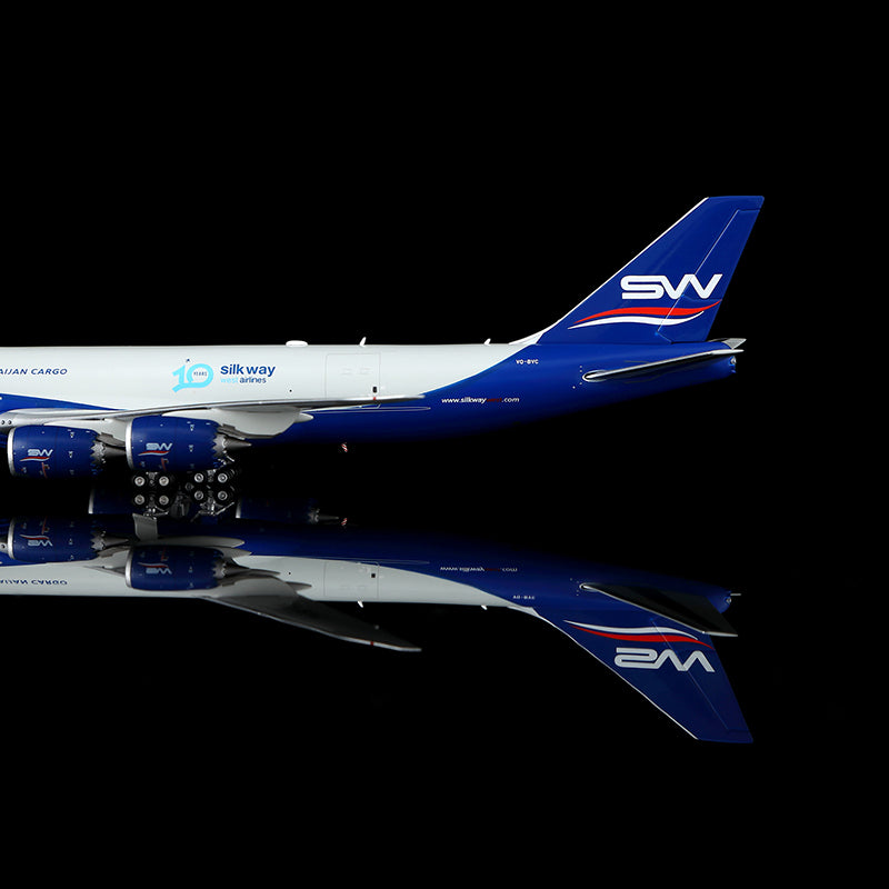 HX Models Silk Way West Airlines B747-8F VQ-BVC Scale Model