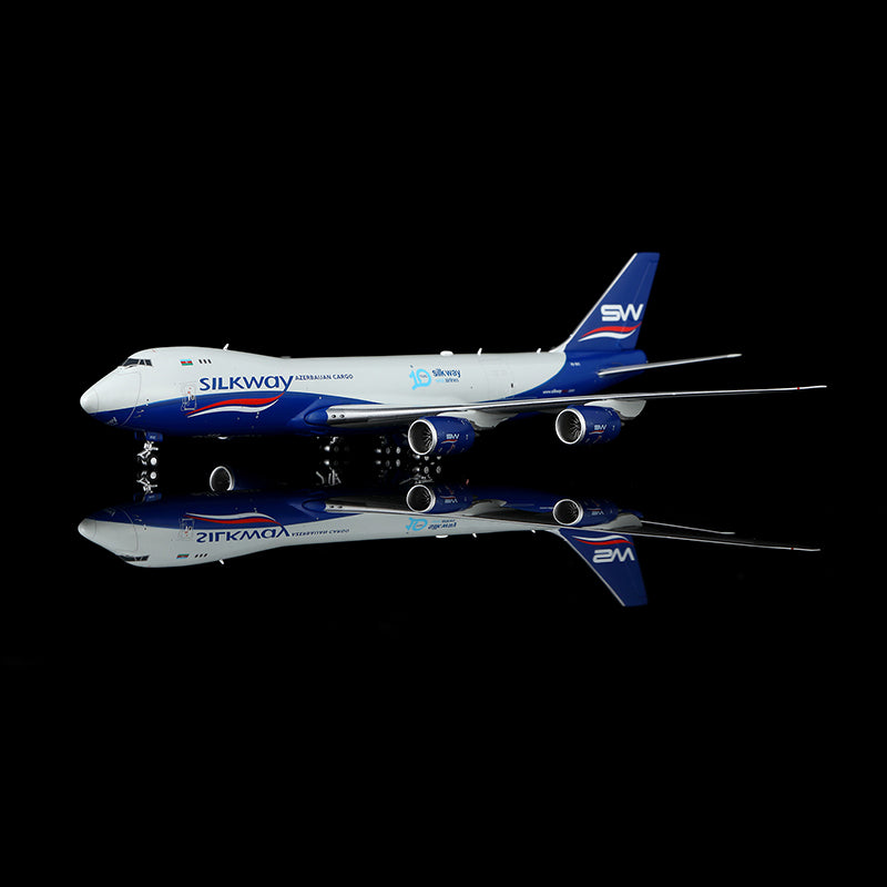 HX Models Silk Way West Airlines B747-8F VQ-BVC Scale Model