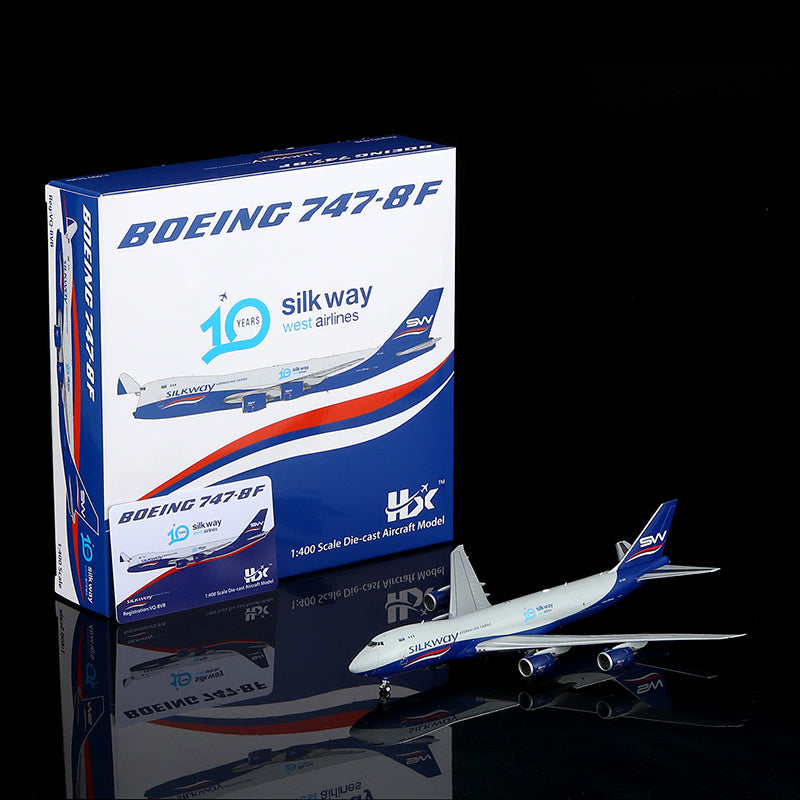 HX Models Silk Way West Airlines B747-8F VQ-BVB Scale Model