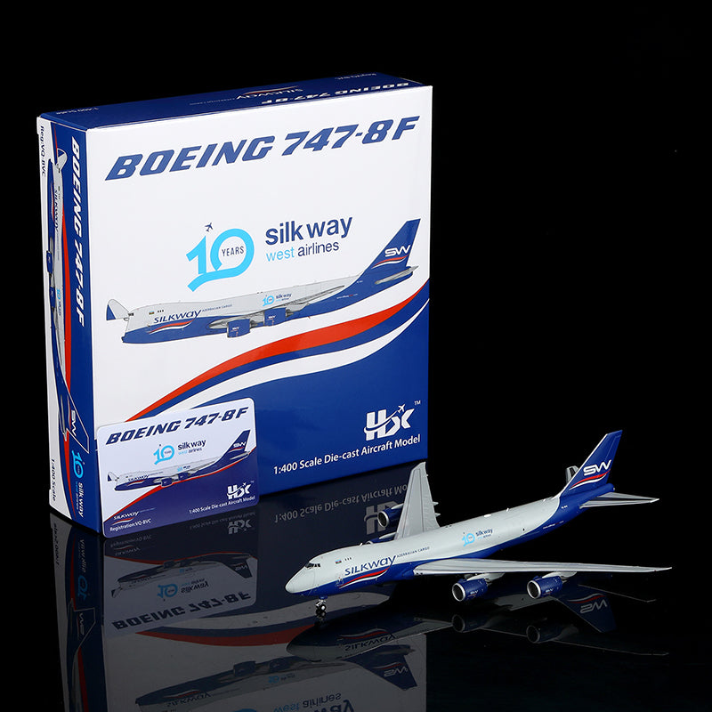 HX Models Silk Way West Airlines B747-8F VQ-BVC Scale Model