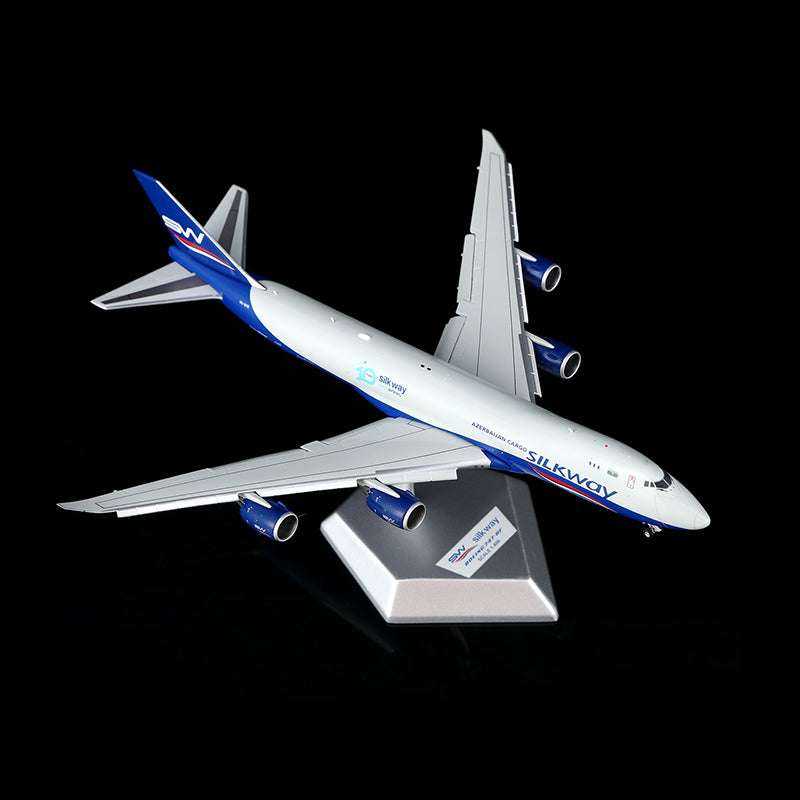 HX Models Silk Way West Airlines B747-8F VQ-BVC "Flaps Down" Scale Model