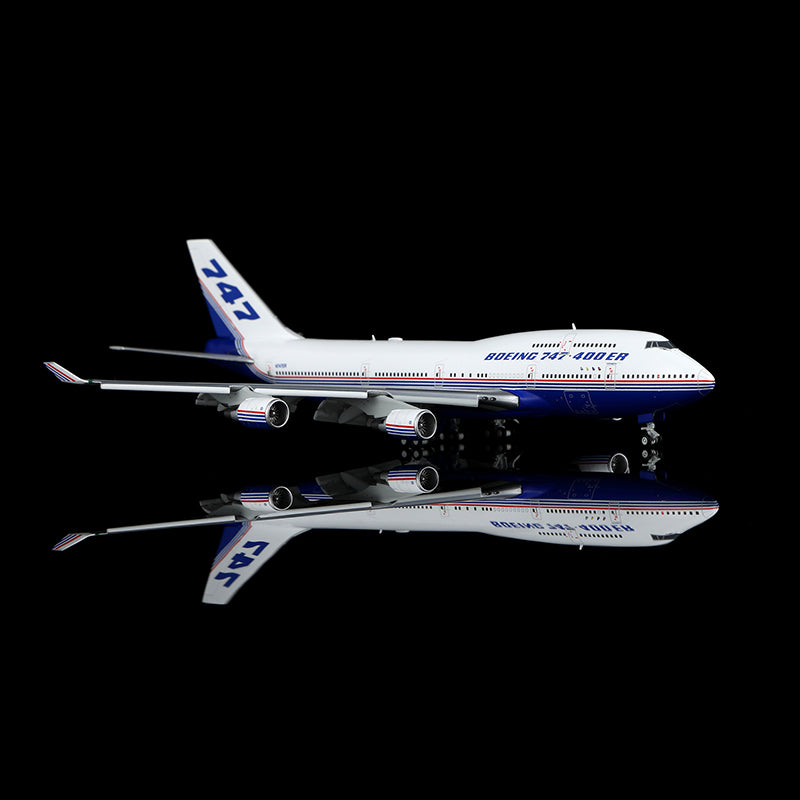 HX Models Boeing 747-400 Boeing Company N747ER "Flaps Down" Scale Model