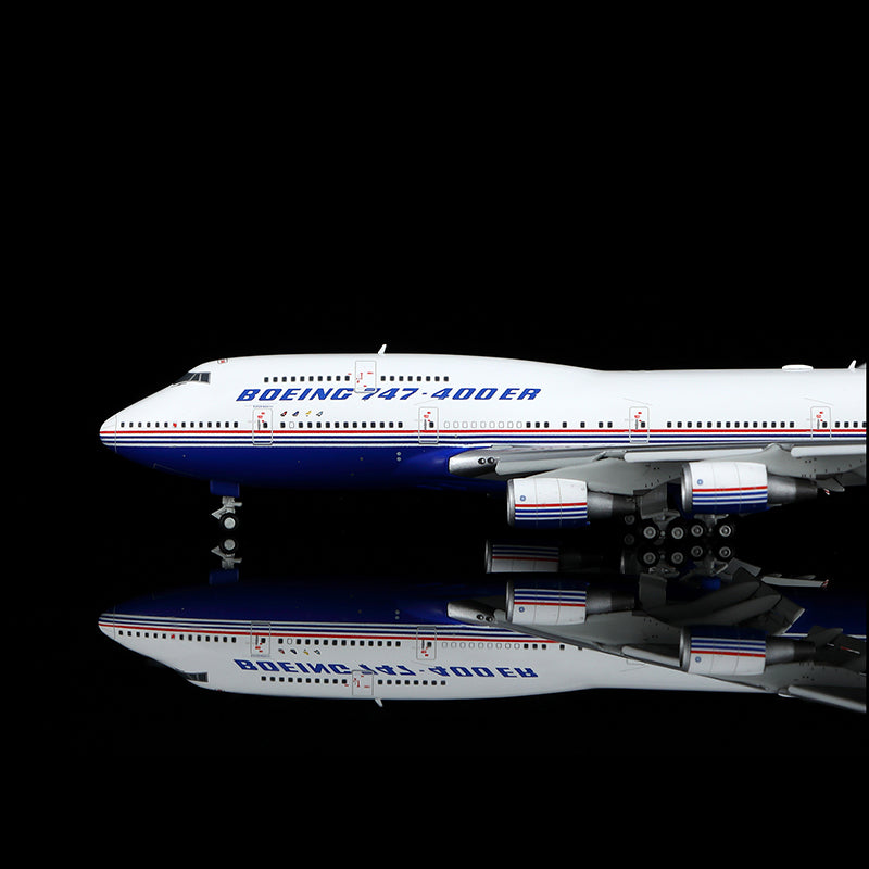 HX Models 波音 747-400 波音公司 N747ER「襟翼放下」比例模型