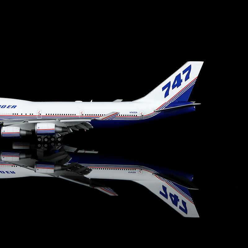 HX Models 波音 747-400 波音公司 N747ER「襟翼放下」比例模型