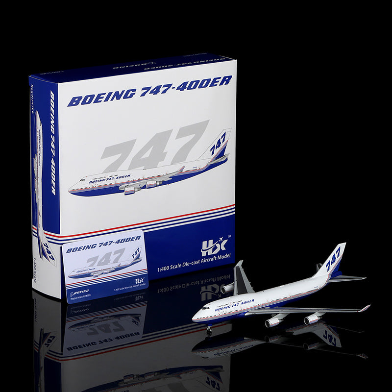 HX Models Boeing 747-400 Boeing Company N747ER Scale Model