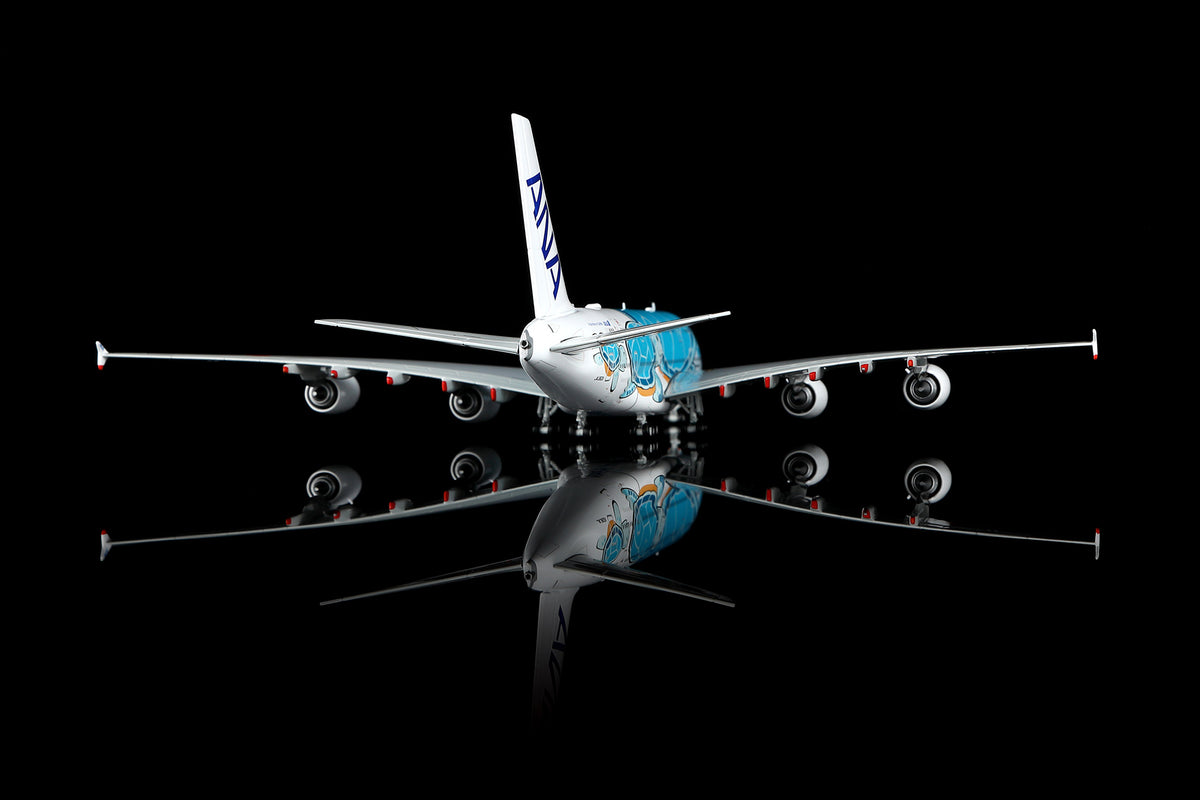 HX Models ANA Airbus A380-800 JA382A "Kai" Flying Honu Emerald Green Turtle Livery