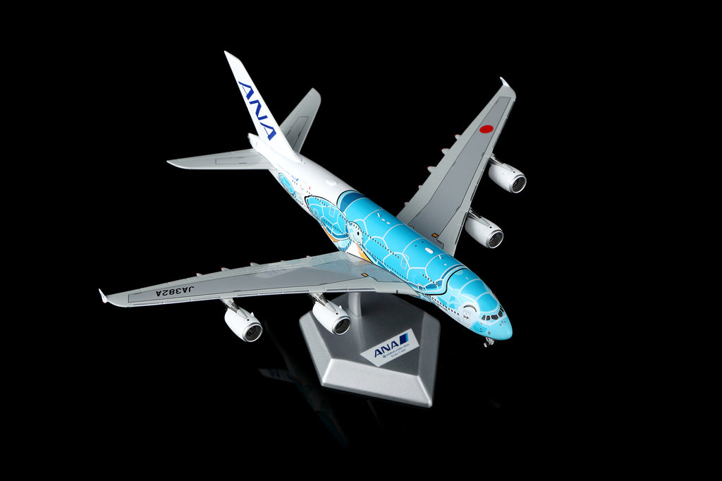 HX Models ANA Airbus A380-800 JA382A "Kai" Flying Honu Emerald Green Turtle Livery