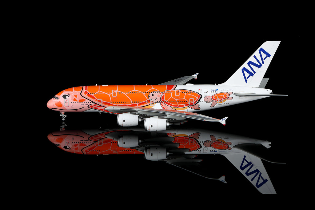 HX Models ANA 航空 Airbus A380-800 JA383A「Ka La」飛天海龜日落橘塗裝